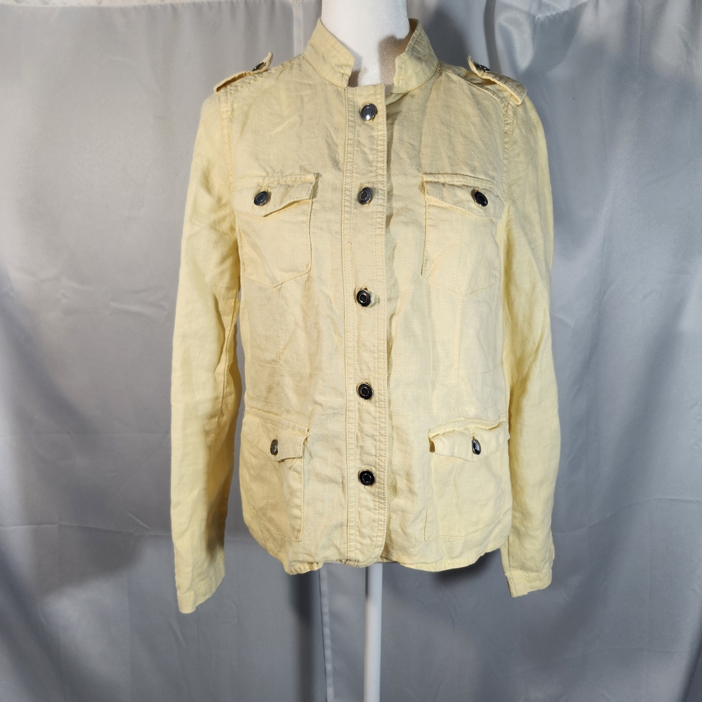Relativity Size Small Light Yellow Utility Jacket